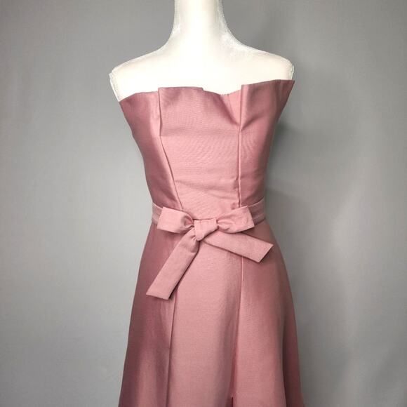 Keepsake Rose Pink Strapless Effortless Midi Dress - Picture 2 of 8